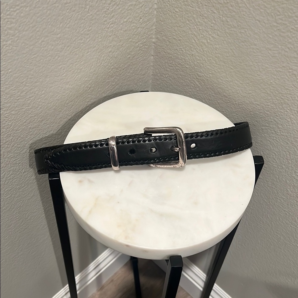 Classic Black Leather Belt